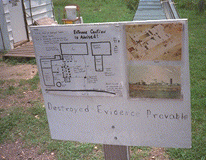 [Sign with map of site]